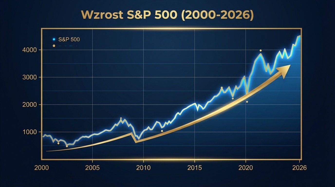 Wykres wzrostu S&P 500